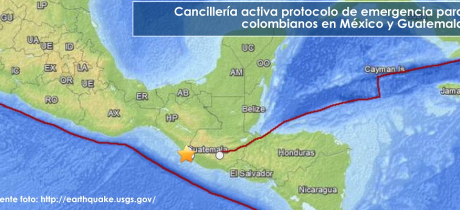 Cancillería colombiana activa protocolo de emergencia tras terremoto registrado en México y Guatemala