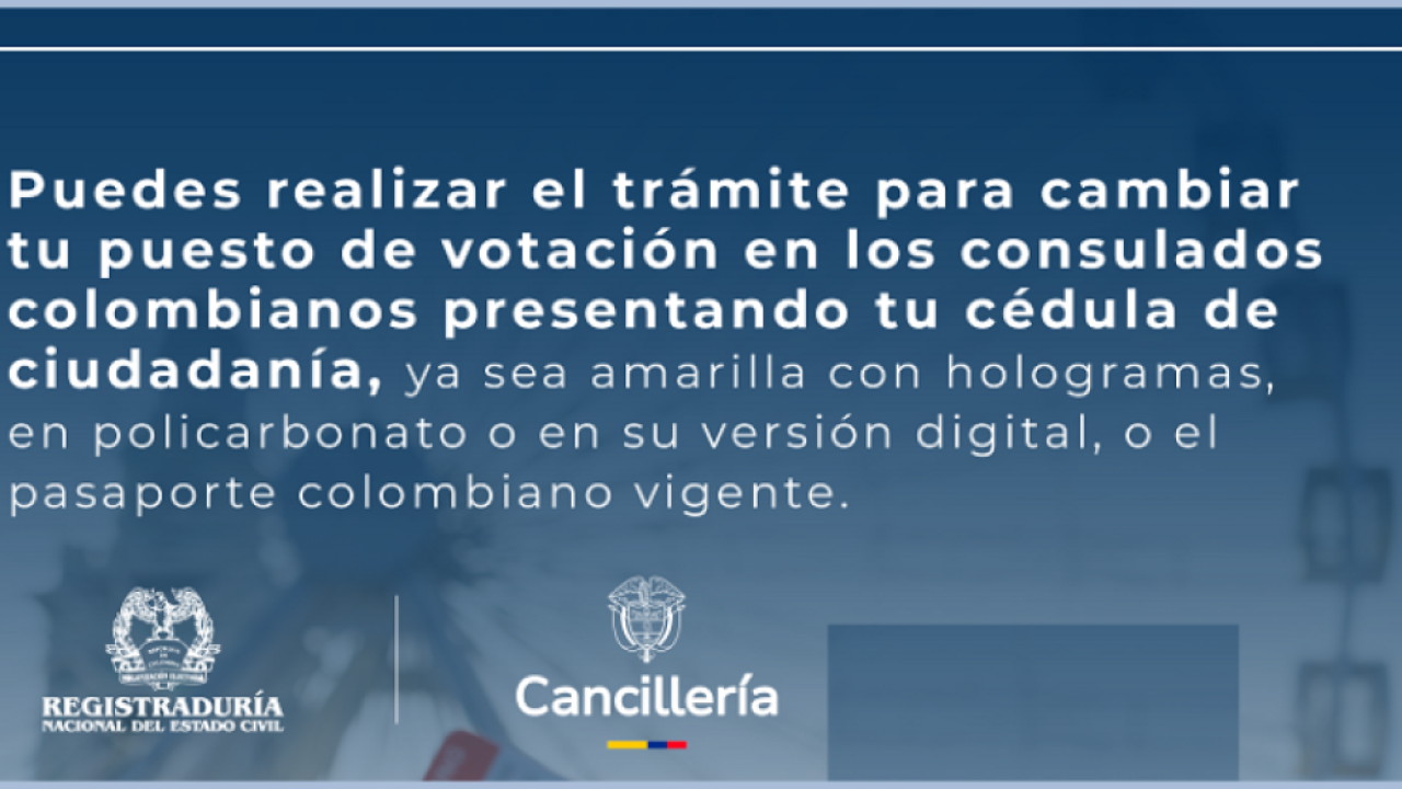 Inscripción de los colombianos residentes en el exterior, en el censo electoral para las Elecciones al Congreso y a la Presidencia de la República 2026