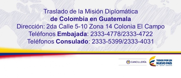 Embajada y Consulado de Colombia en Guatemala